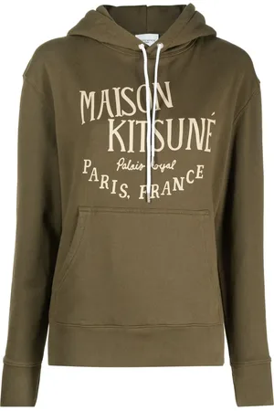 Maison Kitsuné Logo-print cotton-jersey hoodie