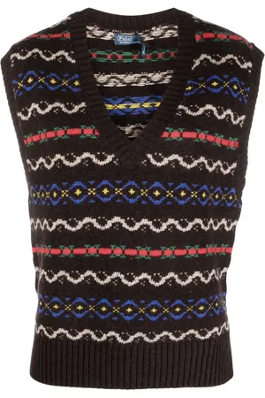 Ralph Lauren Intarsia V-neck knitted vest
