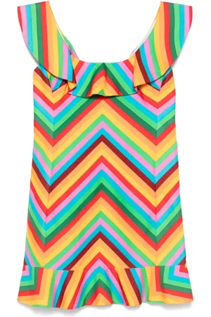 VALENTINO GARAVANI Zigzag-print mini dress