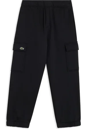 Lacoste Crocodile-embroidered fleece track pants