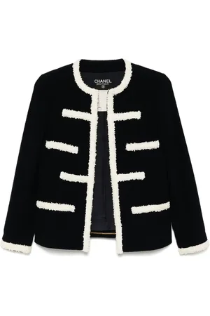 CHANEL 1995 collarless jacket