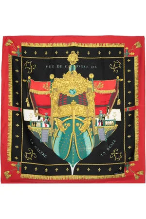 CHANEL Vue du Carosse de la Galère La Réale silk scarf