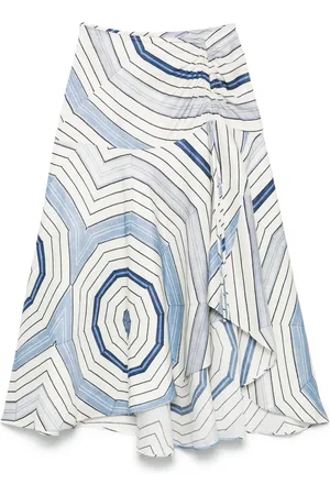 Sandro X Louise Bourgeois spider-web print midi skirt