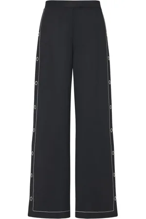 ROSETTA GETTY Press-stud wide-leg trousers