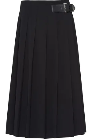 Prada Pleated gabardine miniskirt