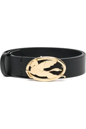 Etro Logo-plaque leather belt
