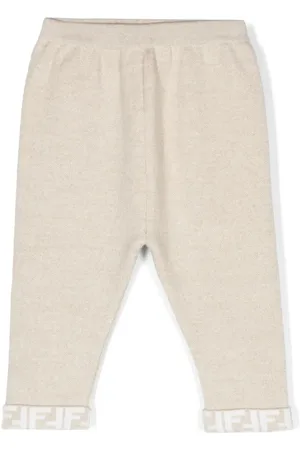 Fendi Logo cuff wool tracksuit