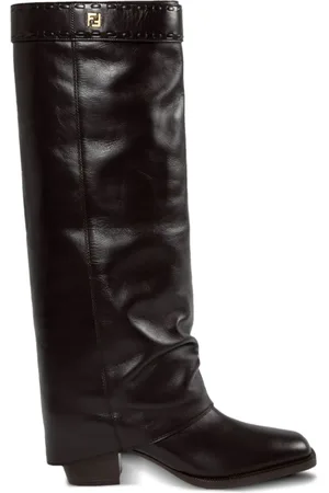 Fendi 55mm leather boots
