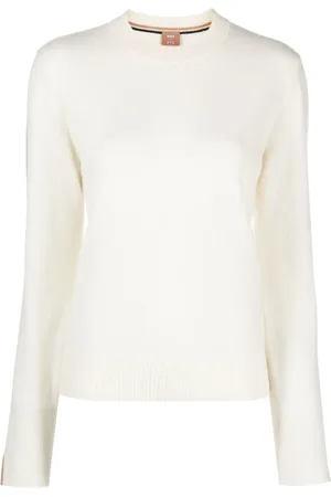 HUGO BOSS Fuoro piped-trim knit jumper