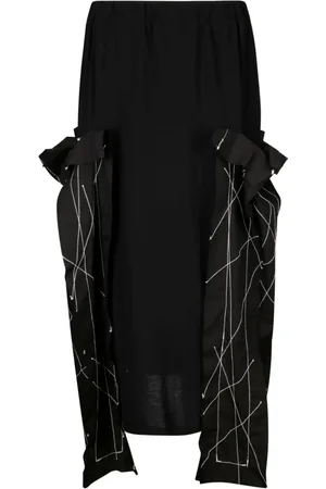 YOHJI YAMAMOTO Embroidered midi skirt