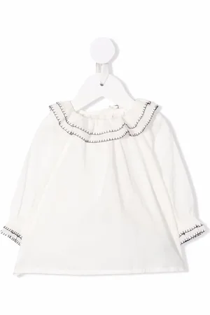 BONPOINT Whipstitch-trim blouse