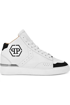 Philipp Plein Hexagon leather sneakers