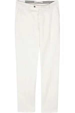 LUIGI BIANCHI MANTOVA Cotton chino trousers