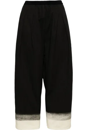 Maison Margiela Pinstriped wide-leg trousers