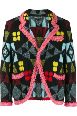 Comme des Garçons Contrast-trim patterned jacket