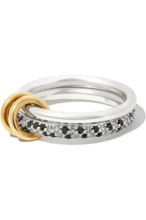SPINELLI KILCOLLIN 18K white gold Virgo Petite Noir diamond ring