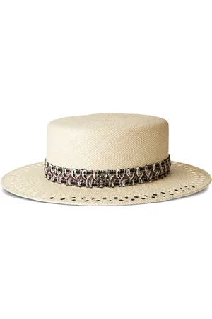 Le Mont St Michel Kiki straw canotier hat
