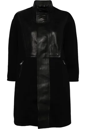 Neil Barrett Faux leather-trimmed coat