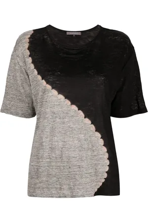 SUZUSAN Shibori linen T-shirt
