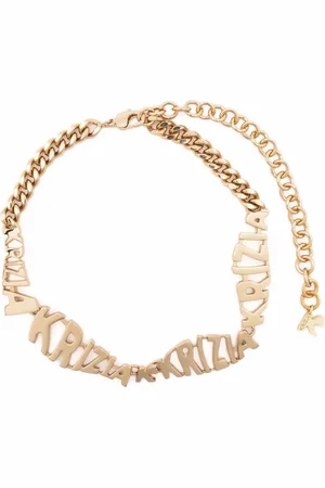 KRIZIA Logo-plaque choker