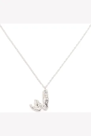 Lee W alphabet pendant necklace