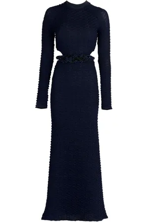 Silvia Tcherassi Myriam cut out-detail maxi dress