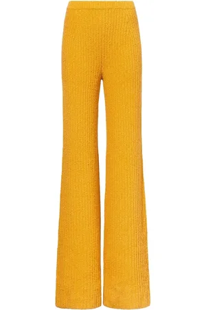 Proenza Schouler Mélange bouclé flared trousers