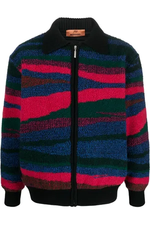 Missoni Fleece-texture zip-fastening jacket