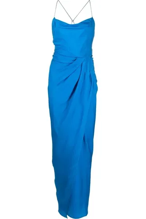 GAUGE81 Shiroi draped silk maxi dress