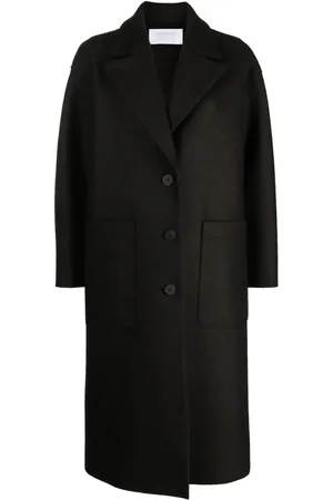 Harris Wharf London Greatcoat pressed virgin-wool coat