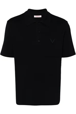 VALENTINO GARAVANI V Detail ribbed polo shirt