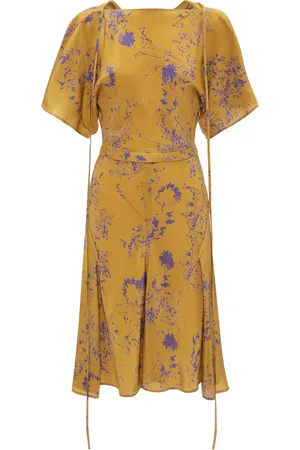 Victoria Beckham Floral-print silk dress