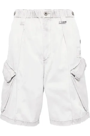 Maison Mihara Yasuhiro Logo-tag cargo shorts