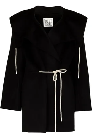 Totême Hooded tie-waist shirt coat