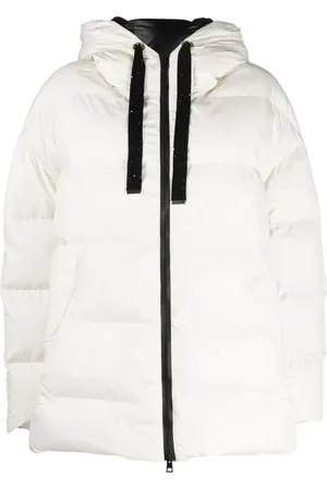 LORENA ANTONIAZZI Zip-up quilted hooded jacket