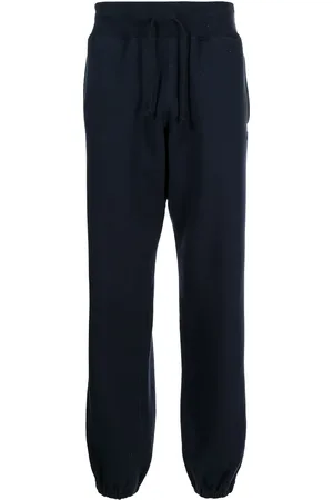 UNDERCOVER Logo-embroidered drawstring cotton track pants
