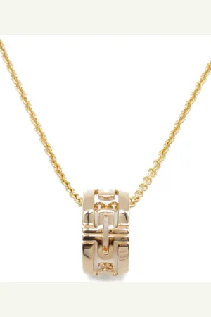 Bvlgari 2010s 18K rose gold Parentesi necklace