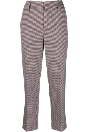 ..,MERCI Houndstooth-print tailored trousers