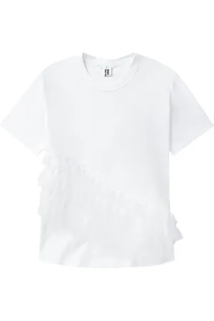 NOIR KEI NINOMIYA Ruffled cotton T-shirt