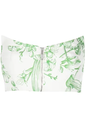 LEO LIN Floral-print cotton top