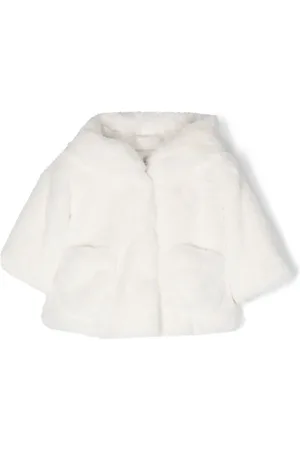 MONNALISA Faux-fur hooded jacket