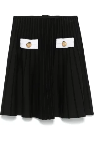 Balmain Ribbed-knit mini skirt