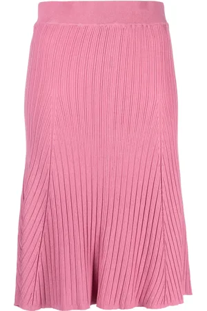 REMAIN High-waist ribbed midi skirt