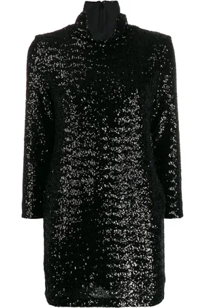 Fabiana Filippi Roll-neck sequined mini dress