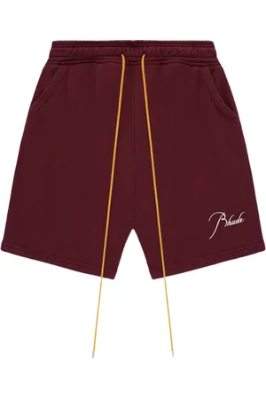 Rhude Terry "Maroon/Burgundy" track shorts