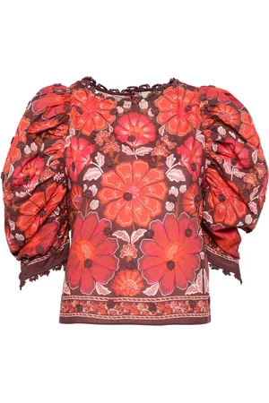 Farm Rio Gigi tapestry blouse