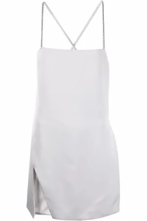 The Attico Fujiko crystal-strap mini dress