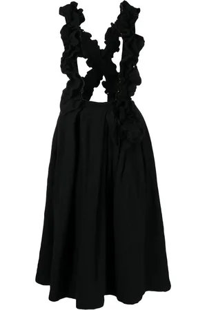 Comme des Garçons Ruffle-trim pinafore dress