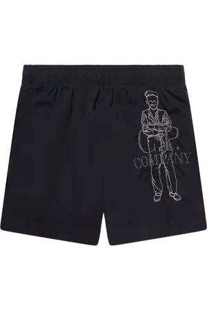 C.P. Company Logo-embroidered cargo shorts