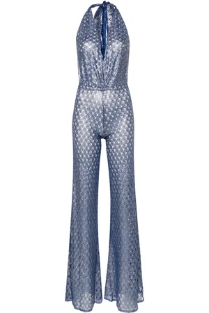 Missoni Open-knit halterneck jumpsuit